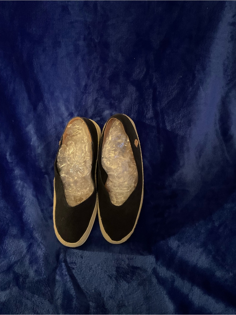 Men's Black Canvas Slip-On Loafers with Contrast Sole
